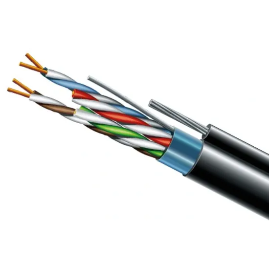  Зображення ЗЗКМ Cat. 5e F/UTP PE 4х2х24 AWG + S. M. трос (к)(72113) бухта 500м. 