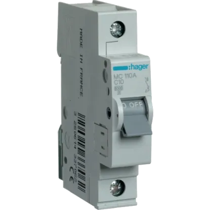  Зображення Hager Hager In=10 А «C» 6kA MC110A 