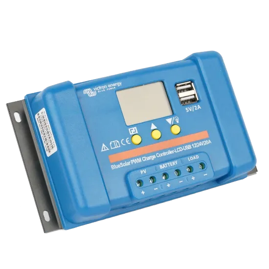  Зображення Victron Energy Victron Energy BlueSolar PWM-LCD&USB 12/24V-20A(20A, 12/24В) 