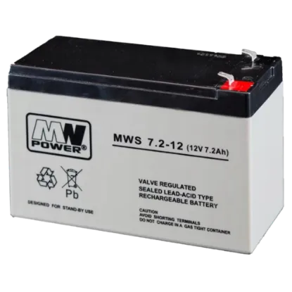  Зображення MW Power MWS 7.2-12 (12V 7.2Ah) AGM 