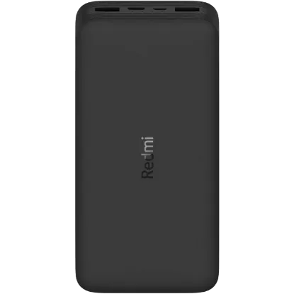 Зображення Xiaomi Xiaomi Redmi Power Bank 20000 mAh 2xUSB QC 3.0 18 W PB200LZM Black (VXN4304GL) 