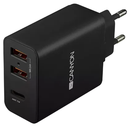  Зображення Canyon Canyon H-08 black (QC/PD 30W) 