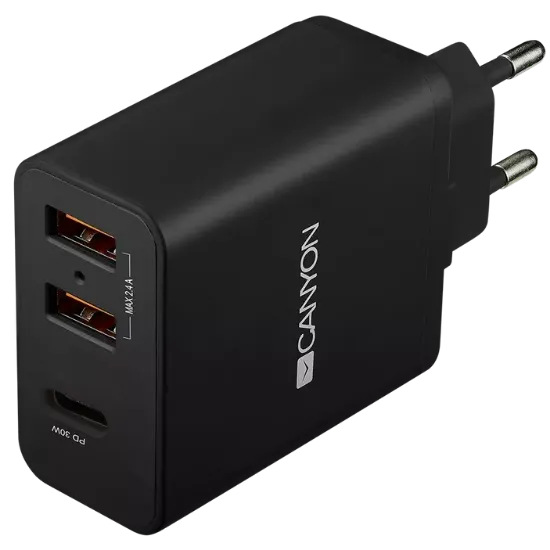  Зображення Canyon Canyon H-08 black (QC/PD 30W) 