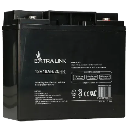  Зображення Extralink AGM 12V 18 Ah 
