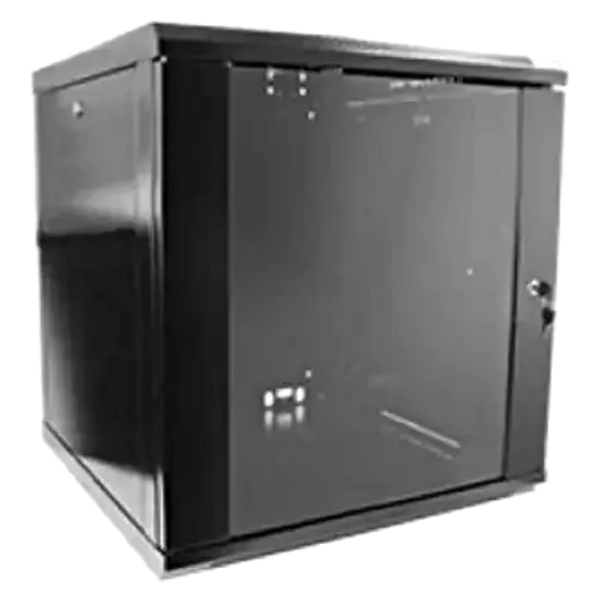  Зображення Hypernet WMNC66-12U-FLAT-BLACK 12U 600x600 