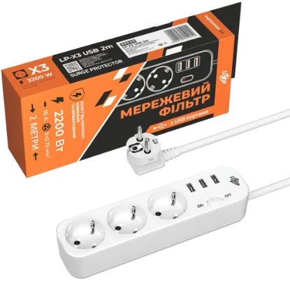  Зображення LogicPower PREMIUM LP-X3-USB-2 