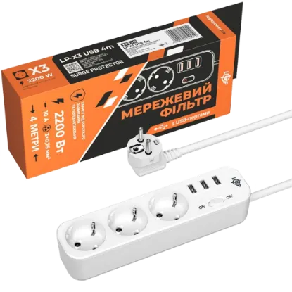  Зображення LogicPower PREMIUM LP-X3-USB-4 