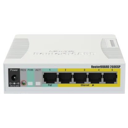  Зображення MikroTik MikroTik RB260GSP (CSS106-1G-4P-1S) 