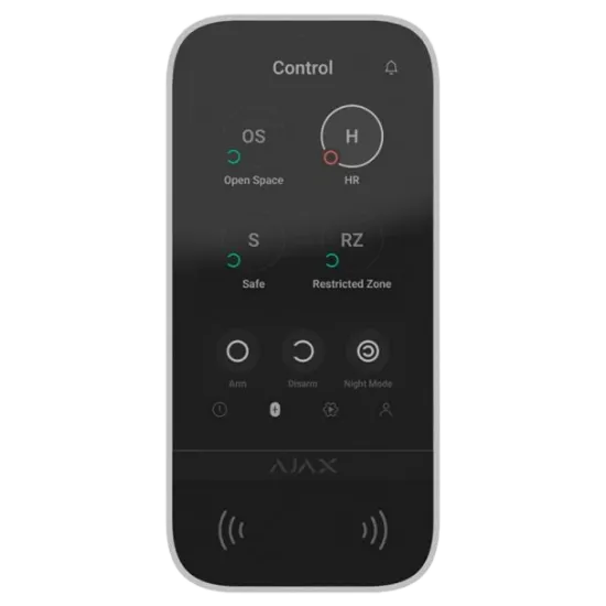  Зображення Ajax Ajax KeyPad TouchScreen (8EU) white 