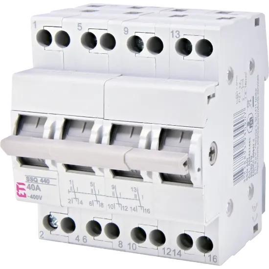  Зображення ЕТІ ЕТІ SSQ 440 "1-0-2", 4p 40A 