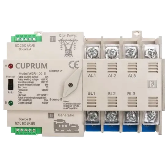  Зображення CUPRUM WR2  I-II 100А 4п АВР 